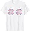 Just Here for the Fireworks Funny Shirt for Couple Men Women T-Shirt