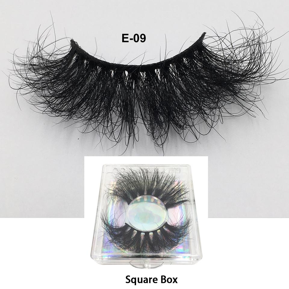 RED SIREN Mink Eyelashes 25mm Lashes 1 Pair Fluffy Messy 3D False Eyelashes Long Natural Lashes Wholesale Makeup Mink Lashes