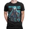 Men Women Vocaloid  Hatsunes Mikus T Shirt Anime Manga Pure Cotton Tops Novelty Short Sleeve Round Neck Tees Gift Idea T-Shirts