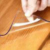 Transparent Table Protector Waterproof Tablecloth 0.8mm Thick Plastic Table Cover Protects from Scratches Spills for Dining Table Kitchen Dresser