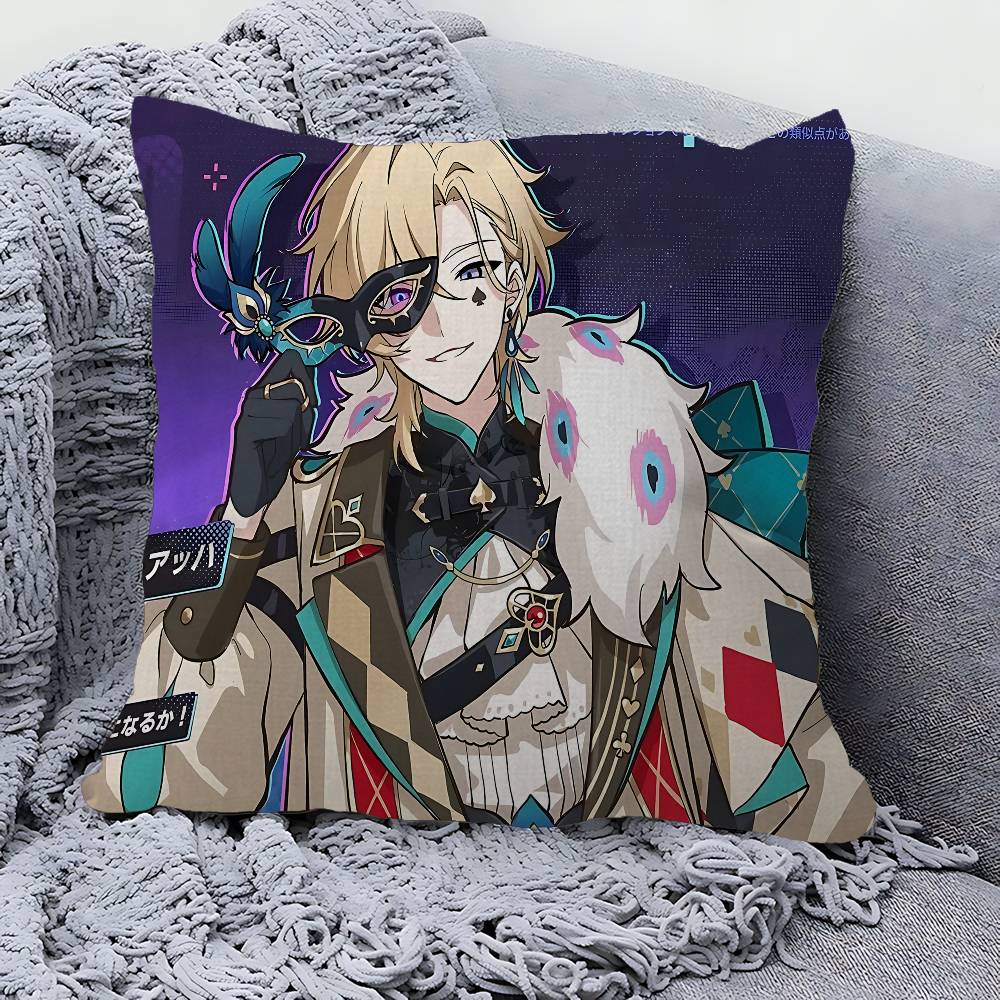 Game Honkai Star Rail Aventurine Pillow Gift Home Office Decoration Bedroom Sofa Car Cushion Cover Case X