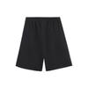 Li-Ning SS22 Sporty Trend Series Solid Color Large Logo Embroidered Loose Straight-Leg Sports Shorts Men Bottoms Black AKSS305-2