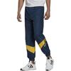 adidas Pantaloni da jogging Originals con strisce a trifoglio e polsini a contrasto da uomo fondo blu navy HF9227