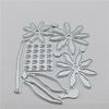 Blumen-Metall-Stanzformen, Bastel-Metall-Stanzformen für DIY-Scrapbooking-Alben, Papierkarten