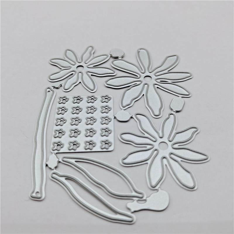 Blumen-Metall-Stanzformen, Bastel-Metall-Stanzformen für DIY-Scrapbooking-Alben, Papierkarten