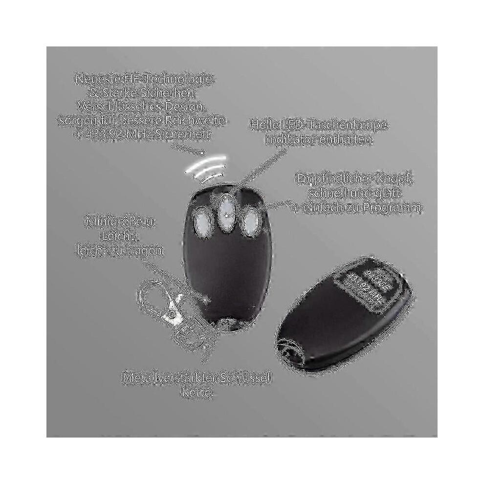 2 Pack Chamberlain LiftMaster Garage Door Opener Remote 94335e 84335e ML700 ML500 ML850 Merlin C945 C840_
