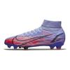 Kylian Mbappé X Nike Mercurial Superfly 8 Pro FG Flames Unisex Sneakers Purple Light-Thistle Indigo-Burst DJ3977-506