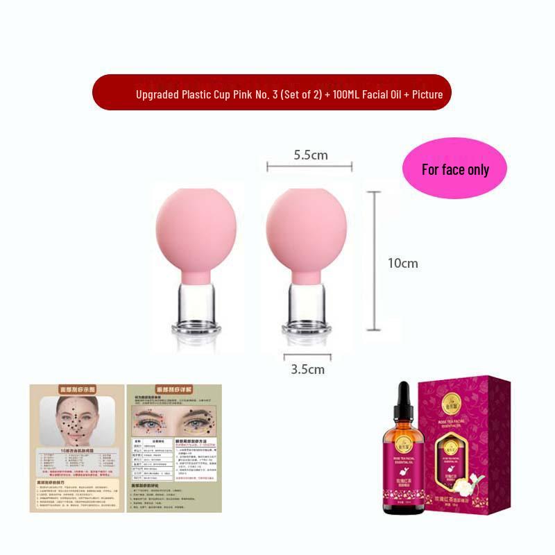 Enhanced Silicone Facial Cupping Set for Skin Lifting and Beauty