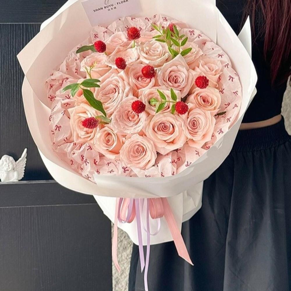 20pcs 50x70cm Hand-Kneaded Paper Cotton Paper Gift Packaging Paper Bouquet Wrapping Paper  DIY Craft