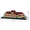 Non-Toxic 1182Pcs World Famous Architecture Chicago Robbin House Usa Building Blocks Models Bricks Assemble Toys Small Particle Toys Gifts