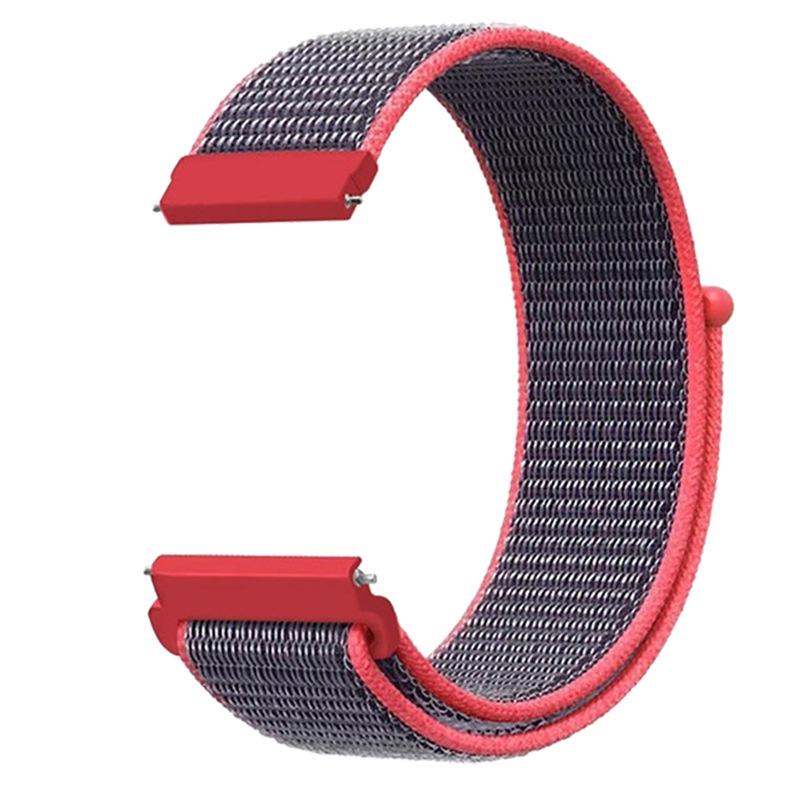 20mm 22mm Nylon Loop Band for Samsung Galaxy Watch 7/6/Classic/5/4/3/Gear S3 Wristband Huawei Watch 4/GT-2-3-Pro/Amazfit GTR/GTS