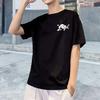 Men T-shirt O Neck Loose Short Sleeve Soft Solid Color Plus Size Print Mid