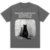 Schrodinger Cat Funny Physics Science Graphic T Shirts Unisex Unisex Vintage Fashion Short Sleeve Oversized Cotton Casual TShirts