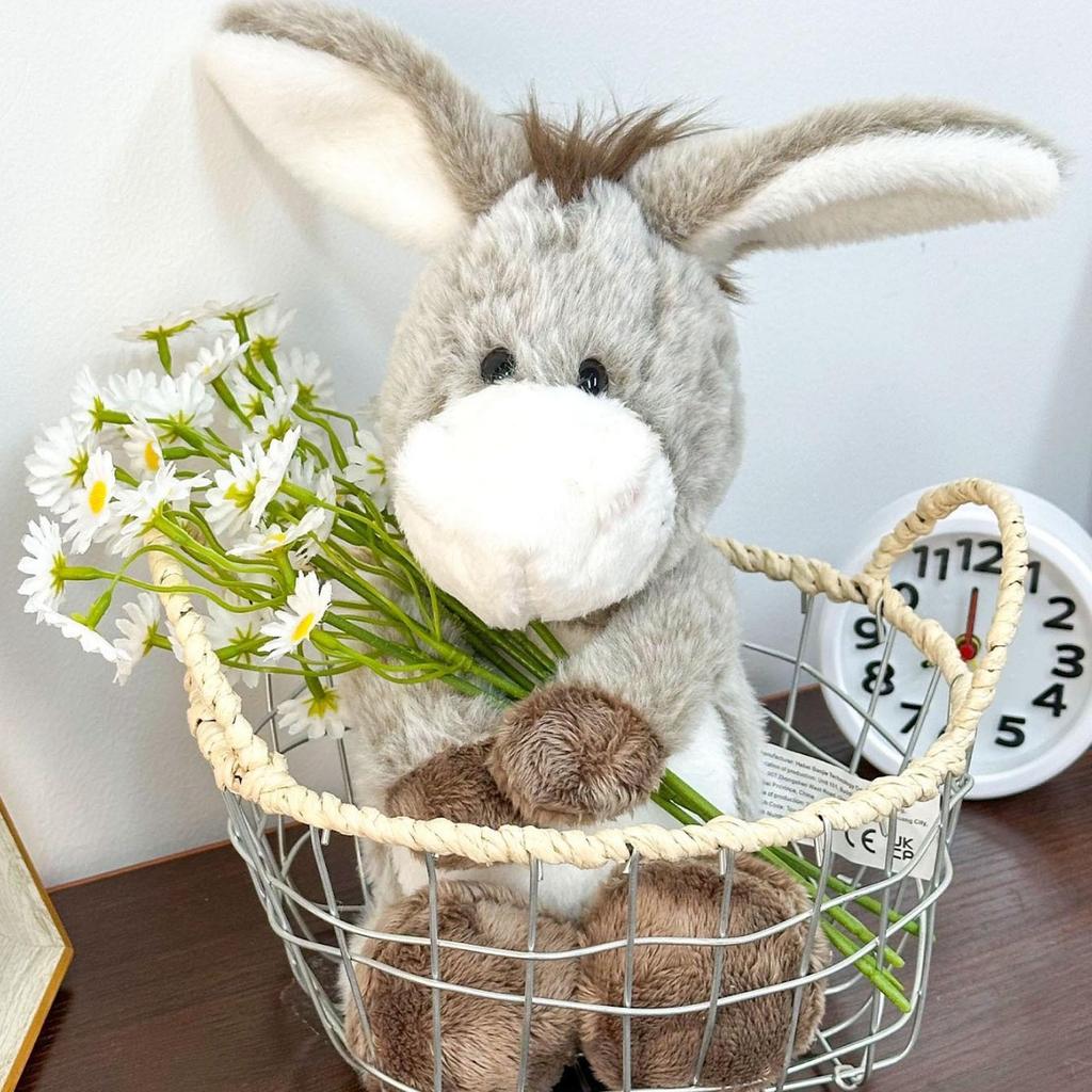 25/32Cm Soft Plush Donkey Toys Cuddly Long Ear Donkeys Fluffy Stuffed Animal For Cuddling Accompany Sleeping Plush Toy Decor