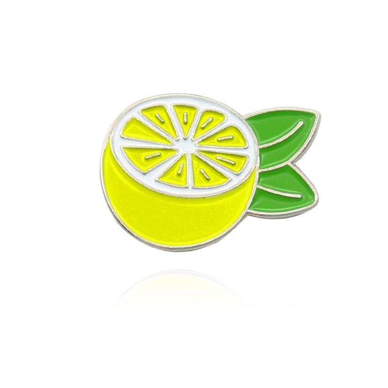 Fashion Lemon Drip Brooch: Tree of Lemons in Yellow & Green - Trendy Accessory