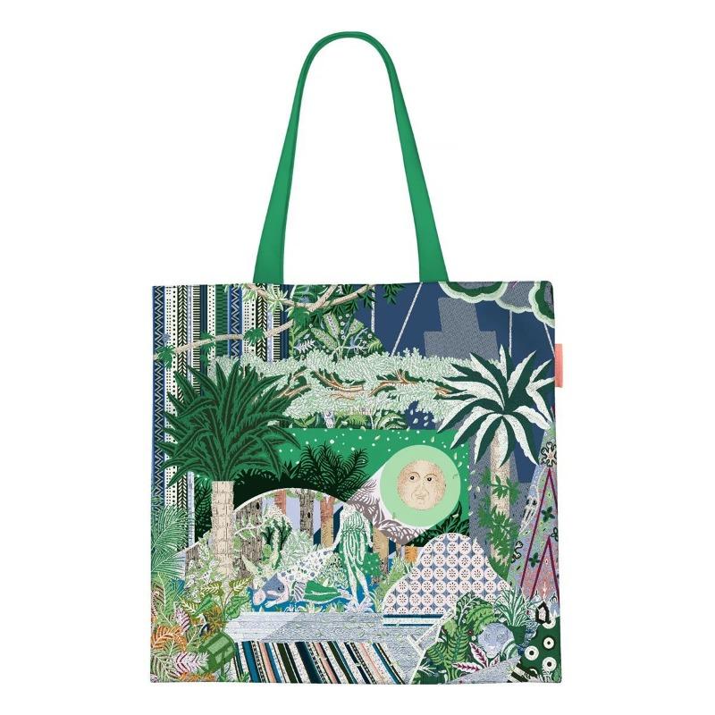 Printed Canvas Bag Women's Hand Bag Large Capacity Student Tutoring Shoulder Bag