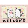 Cartoon Dog Diatom Mud Floor Mat Welcome Carpet for Living Room Entryway Non-Slip Bathroom Shower Area Footpad Kitchen Decor Rug