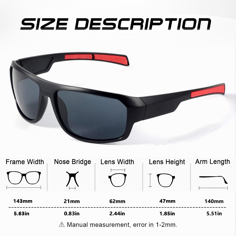 4 szt. Bardzo duże okulary rowerowe dla mężczyzn do sportów outdoorowych, wędrówek, wędkarstwa, okulary przeciwsłoneczne męskie do jazdy, podróży, odcienie UV400