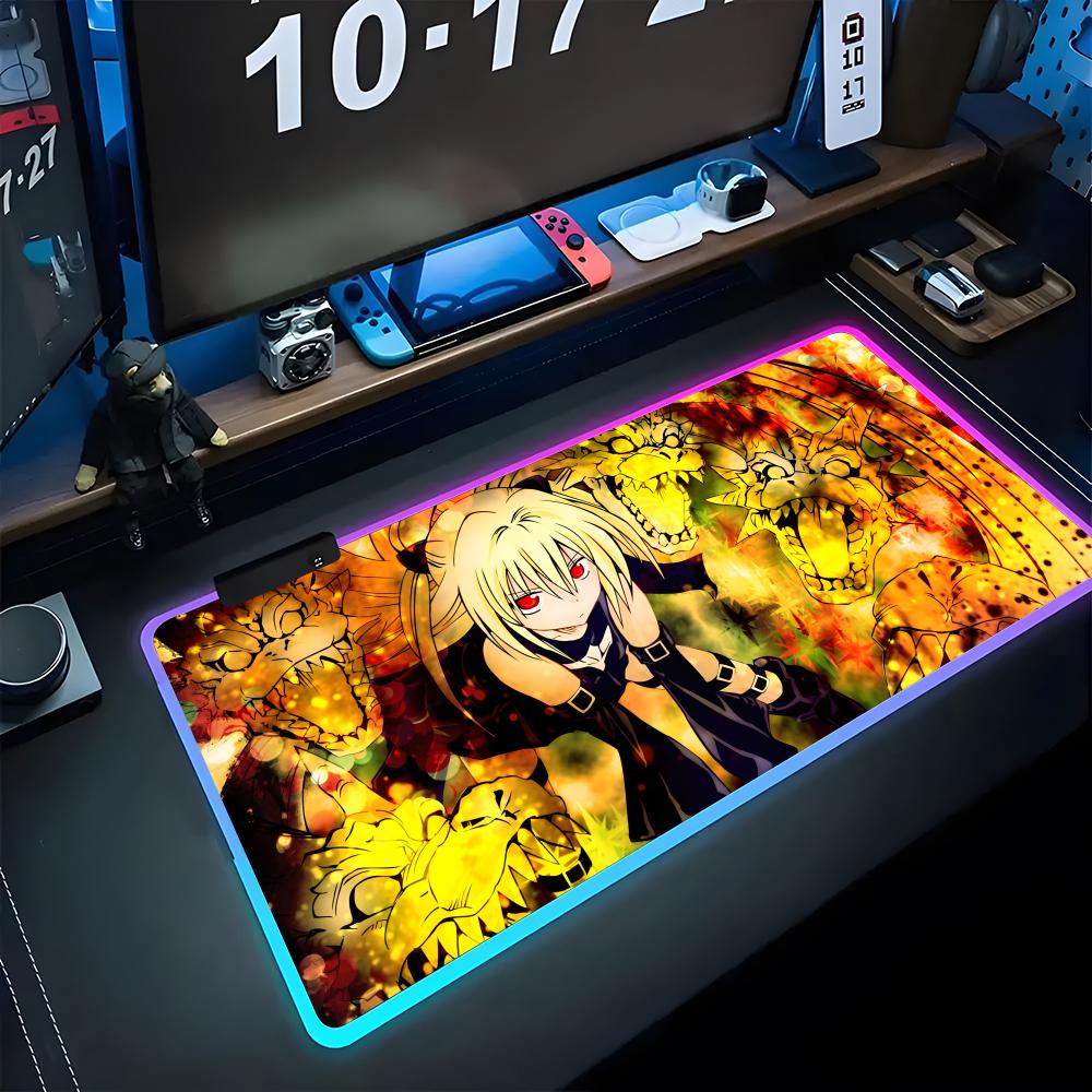 Коврик для мыши Love-Ru Игровой Светящийся LED коврик для мыши Игровой стол RGB коврик для стола Клавиатура ПК коврик для мыши RGB600x300x3mm