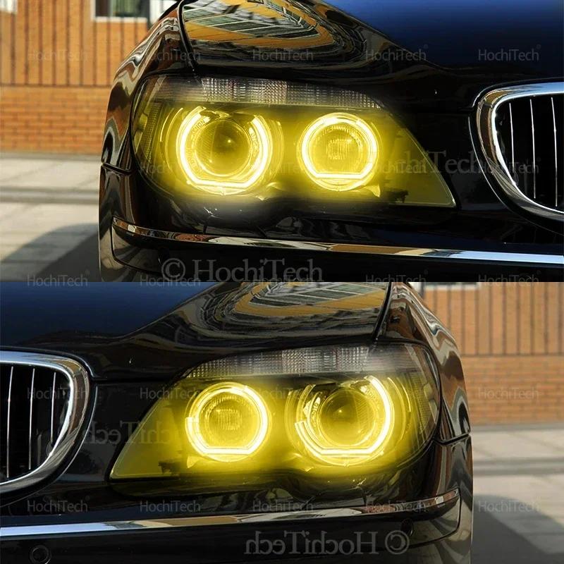 For BMW 7 Series E66 E65 750I 760i 750Li 760Li 2006-2008 DRL LED Daytime Running Light New CS CSL Style Lemon Yellow Angel Eyes