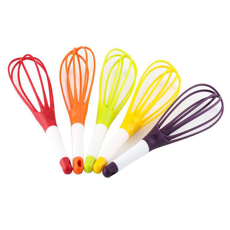 Rotating Plastic Whisk Manual Mixer for Baking