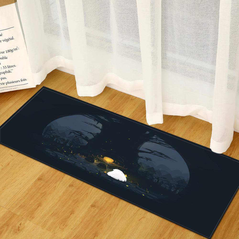 Warm Heart Tree Hole Entrance Door Door Mat Kitchen Bathroom Non-Slip Floor Mat Living Room Bedroom Absorbent Carpet