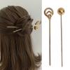 Hanfu Temperament Simple Hollow Round Ball Hair Sticks Hair Fork Hair Accessories Metal Hairpins