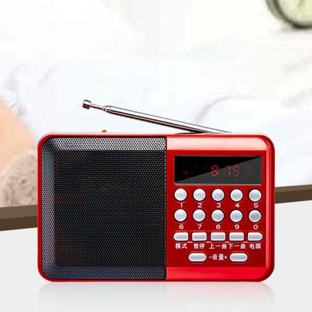 MicroSD Card Slot Music Player Rechargeable FM Radio Multifunctional MP3 Radio  Home Entertainment
