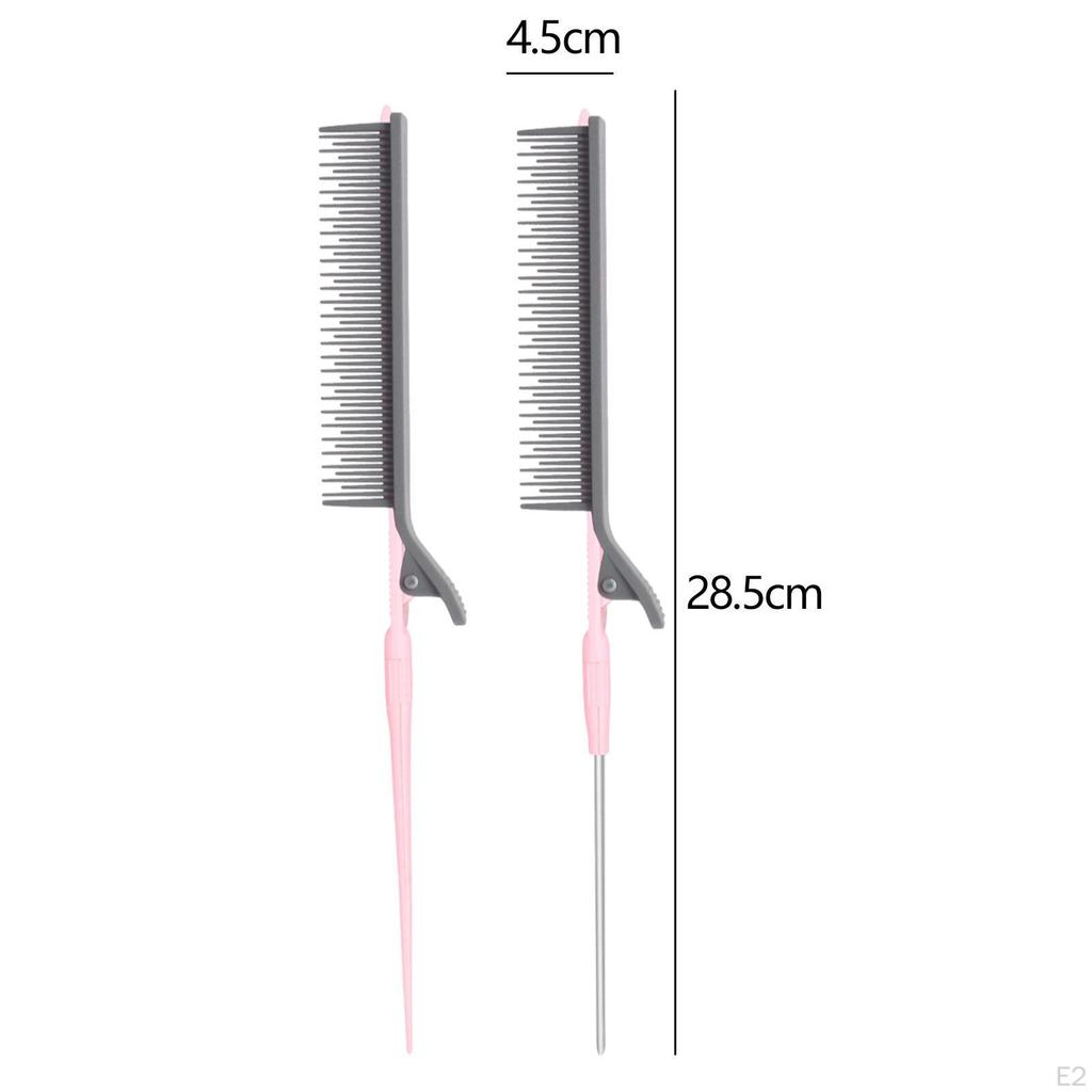 Clip Tail Comb, Heat Resistant, Precision Highlighting in for Evening Hair Styling,