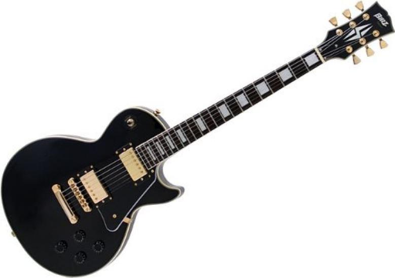 BLITZbyARIA Blitz E-Gitarre BK mit Koffer BLP-CST