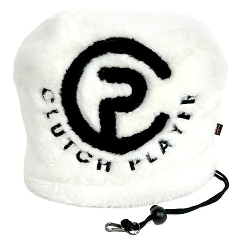 

ComoCome Clutch Player Model Iron Cover (White) - Protects your golf clubs with fluffy acrylic boa