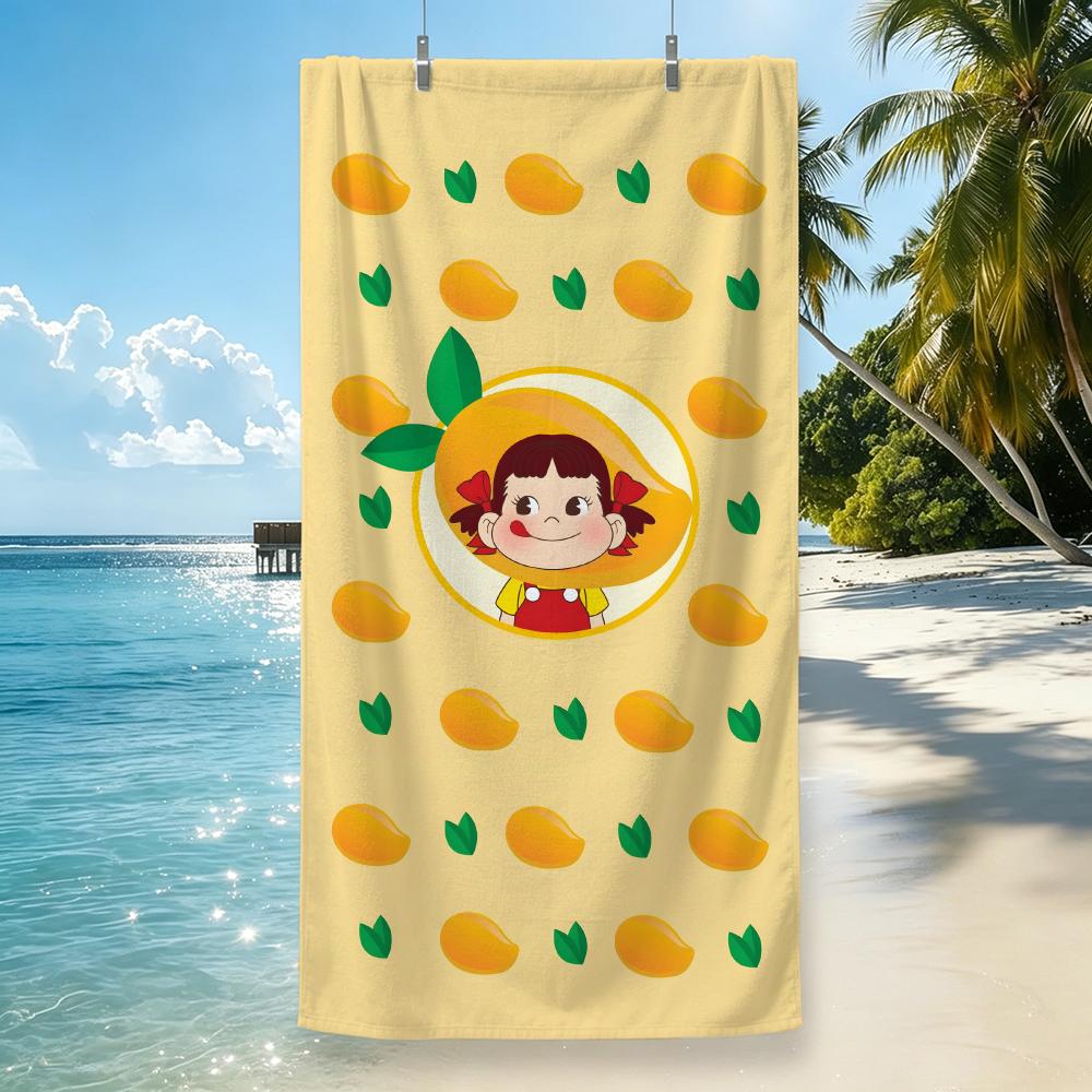 Cartoon Cute F-Fujiya Peko-chan Towel Towel Quick Drying Beach Towels Are Suitable For Swimming Pools Camping Yoga And The Gym