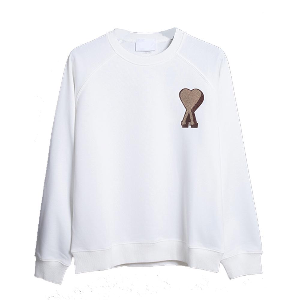 AMI ANCIENT Унисекс Свитшот с вышитым сердцем - Коллекция Осень/Зима L
