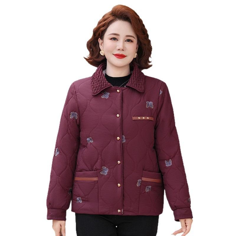Winter Coat Fleece Thickened Warm New Cotton-padded Coat Old Short Winter Cotton-padded Jacket Women