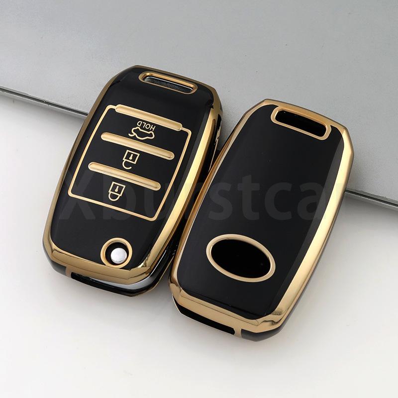 3/4 Buttons TPU Car Key Case For Kia Rio 3 K2 Ceed Cerato K3 Sportage 4 Picanto K5 Optima Sorento Forte Stinger 2017 2018