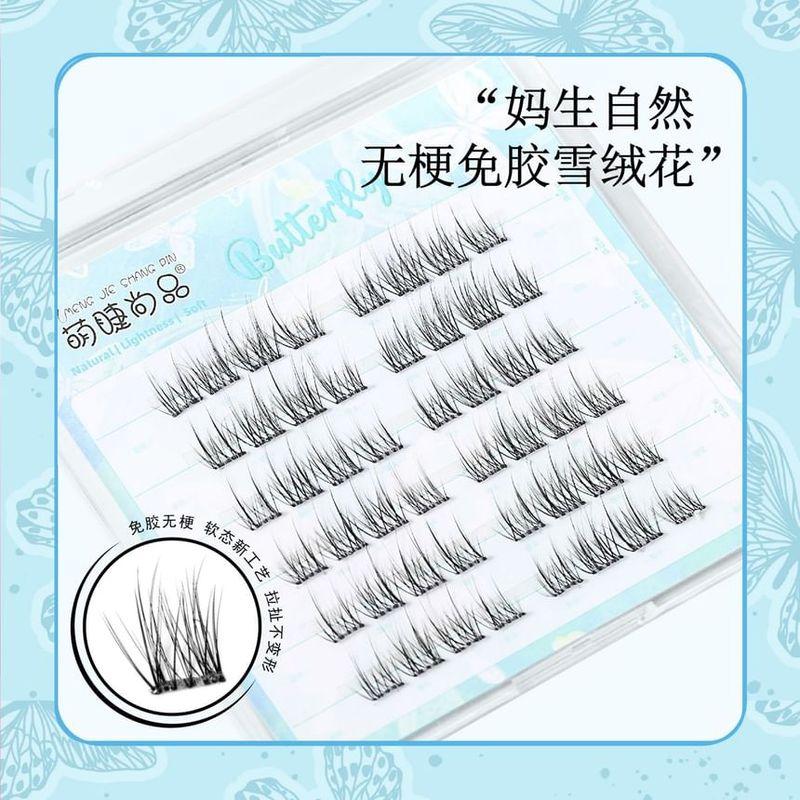 Aimo - Natural Crisscross Glue-Free Cluster False Eyelashes