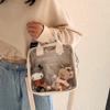 Japanese Kawaii Girl Bag Canvas Large Capacity Crossbody Purse For Daily Use