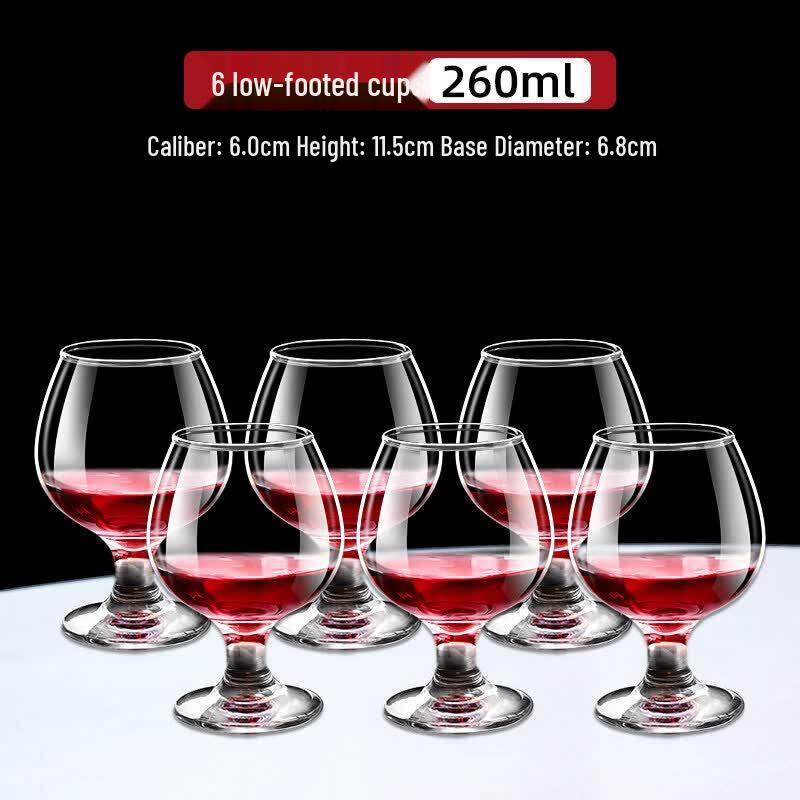 European Style Thickened Glass Wine Glass Set