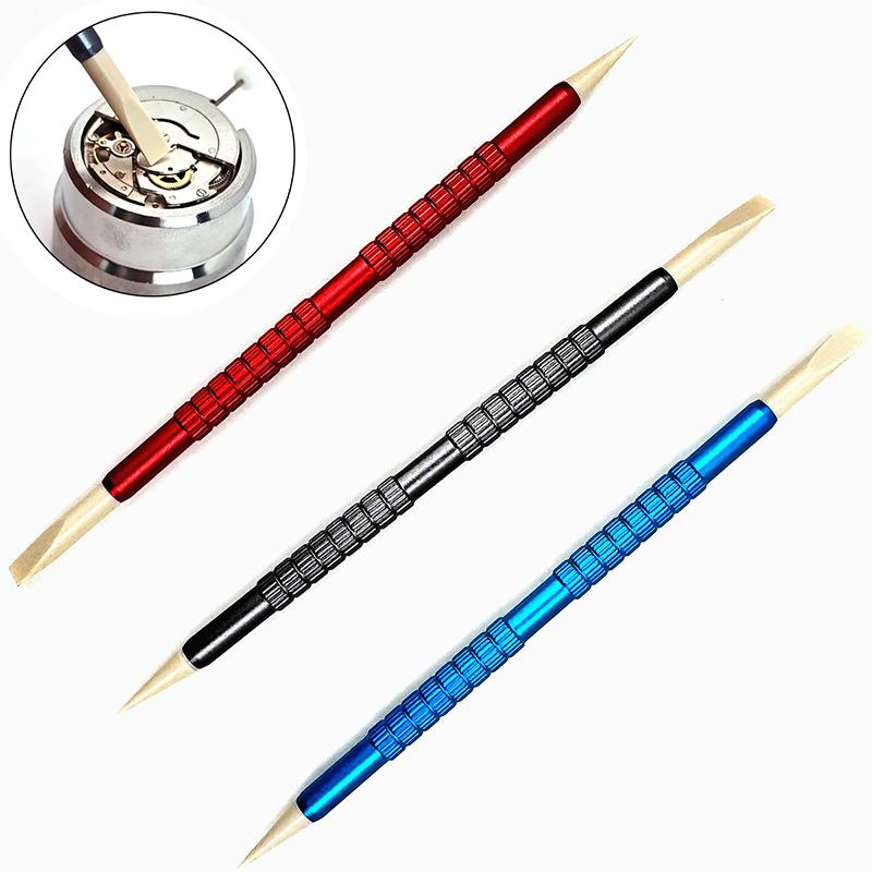 NEW Stick with Auxiliary Movement Core Clamp Watch Dial Cleaning Pen Watchmaker Watch Repair Tool
