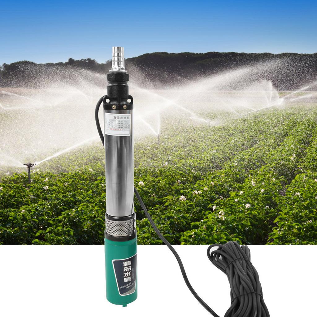 1   48V 60V 4 5m‑45 55m DC Deep Well Pump High Lift Solar Submersible Water Pump 20m Line