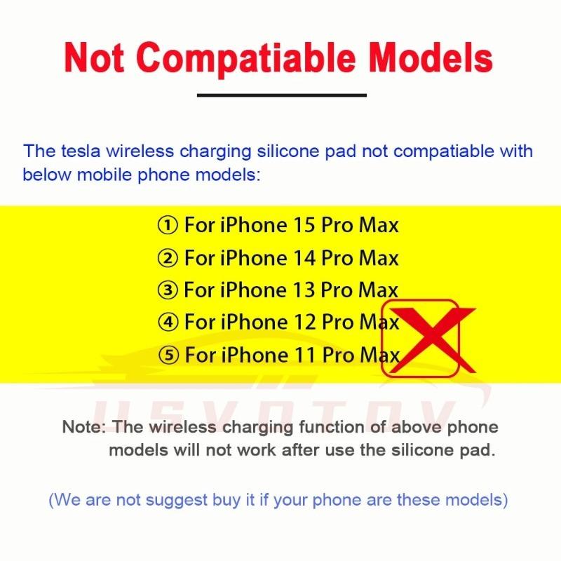 Podkładka ładująca bezprzewodowa do Tesla Model 3 Y i Highland 2024 2023 2022 Akcesoria Organizer konsoli środkowej Stacja ładowania Maty