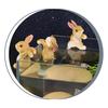 3Pcs Climbing Bunny Figurine Simulated Rabbit Statue Resin Animal Sculpture Outdoor Garden Flower Pot Hugger Hanger Ornament Decoration