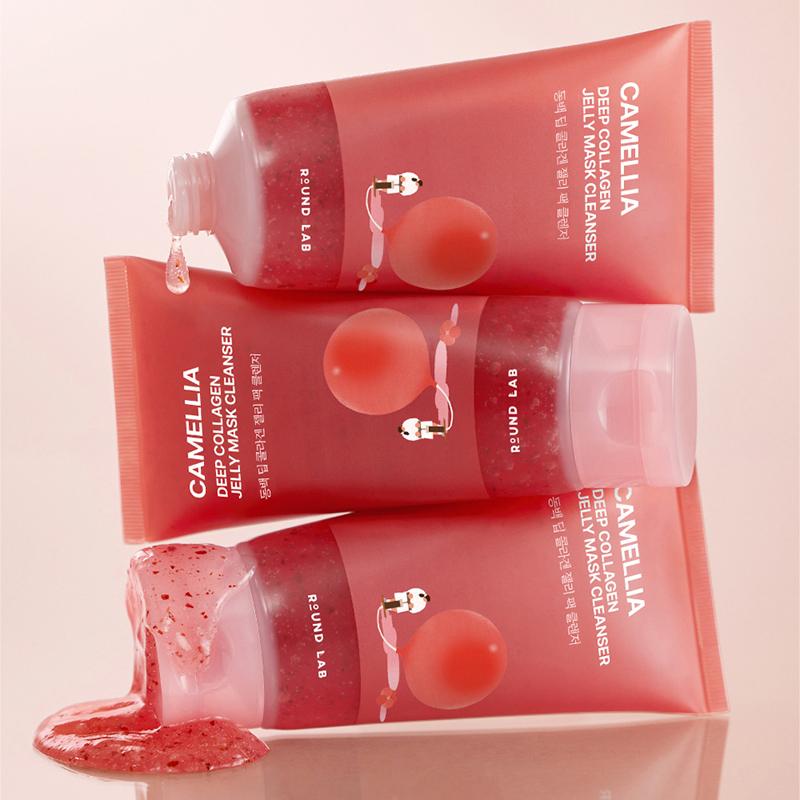 ROUND LAB Camellia Deep Collagen Jelly Mask Rensemiddel 150ml