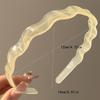 Hairband in Jelly Color Face Washing Hair Pressing Teeth Waves Anti-slip Headband Women's Outing, Versatile Hair Clip, Temperament Headwear