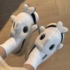 Fashion Casual Fluffy Slippers Women House Flat Cartoon Designer Shoes Girls Funny Fashion Winter Platform Footwear Cute Home Large Size