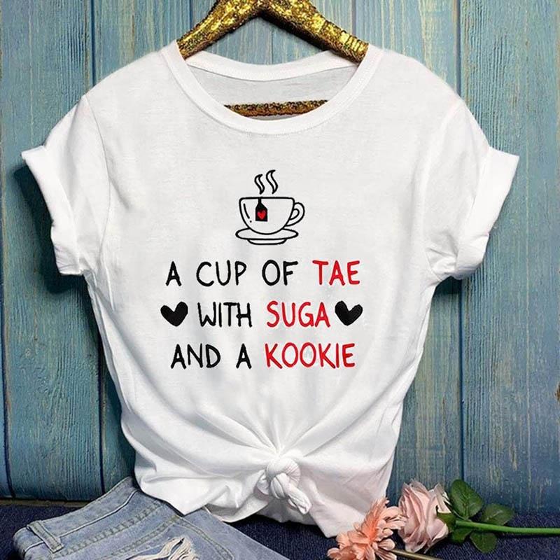 Buy ZB-factory Bts Kpop A Cup Of Tae With Suga And A Kookie Short