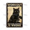 Artisan Tierkreiszeichen Schwarze KATZE Retro Metallposter Lustiges Haustier Vintage Dekorative Blechplatte Garage Bar Pub Club Heim Wanddeko