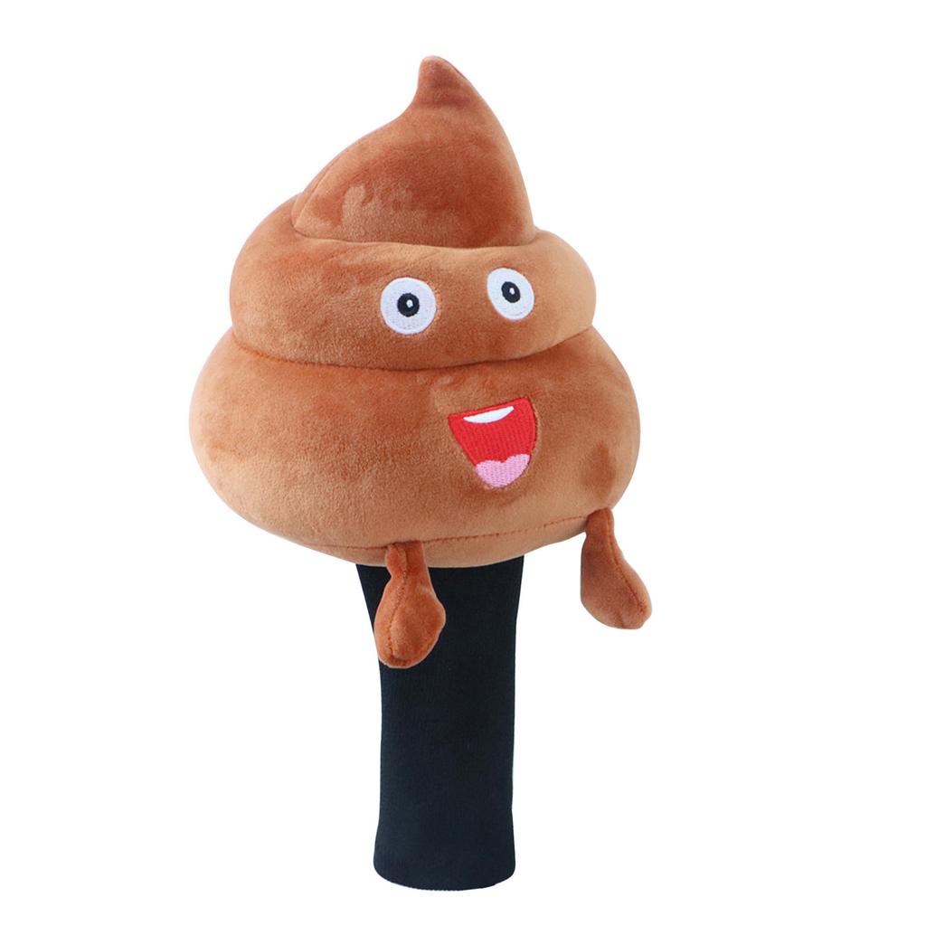 Braun Lustig Kacka Golfschlägerkopfhüllen Plüschtier Driver Schutz Headcover Golfzubehör