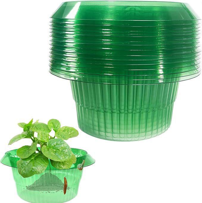 10/5/1PCS Durable Planting Protective Plastic Snail Protection Rings Plant Cover Vegetable Protective Cover Flower Pot Cover