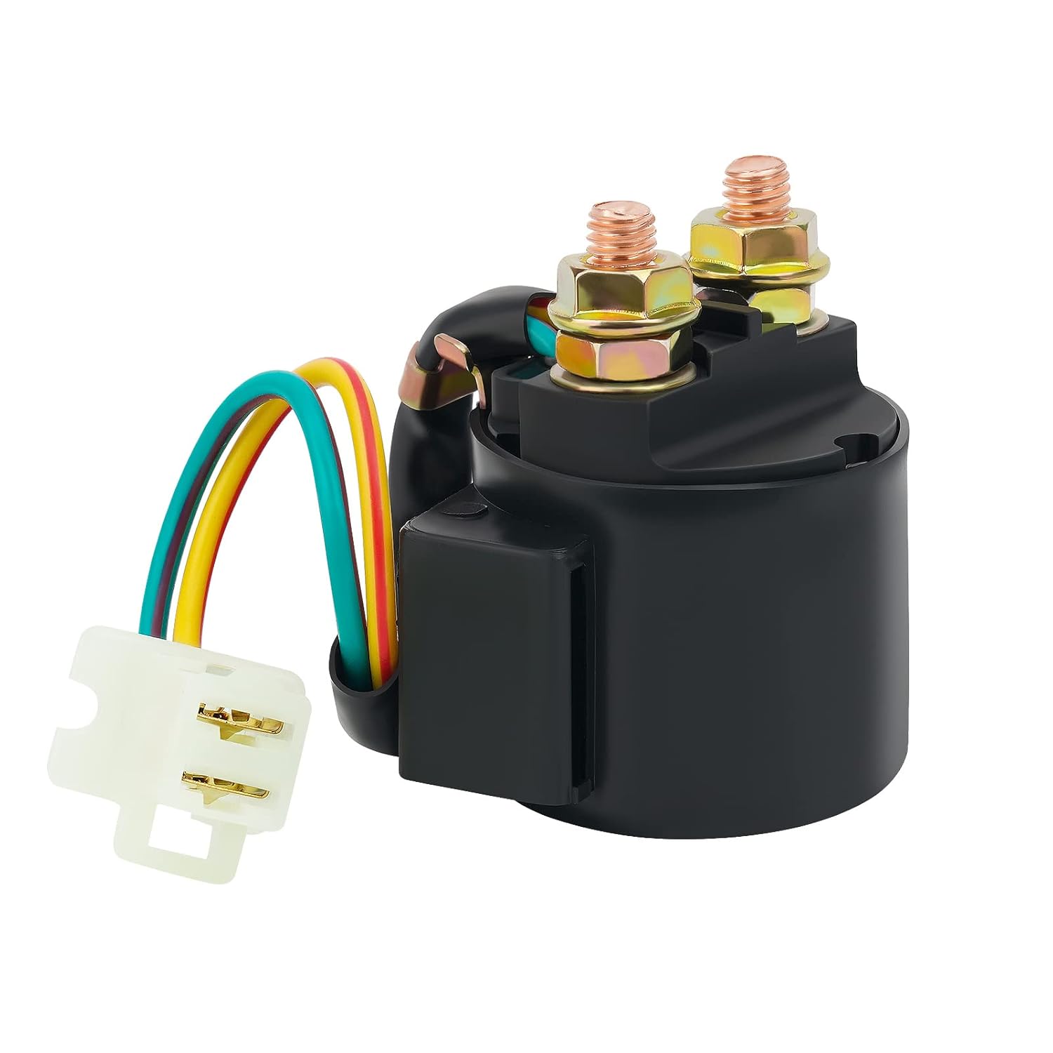 AHL Starter Solenoid Relay for Yamaha Warrior 350 YFM350 1987-2004/Wolverine 350 YFM350 1996-2005/Big Bear 350 YFM350 1987-1999/XV535 Virago 535